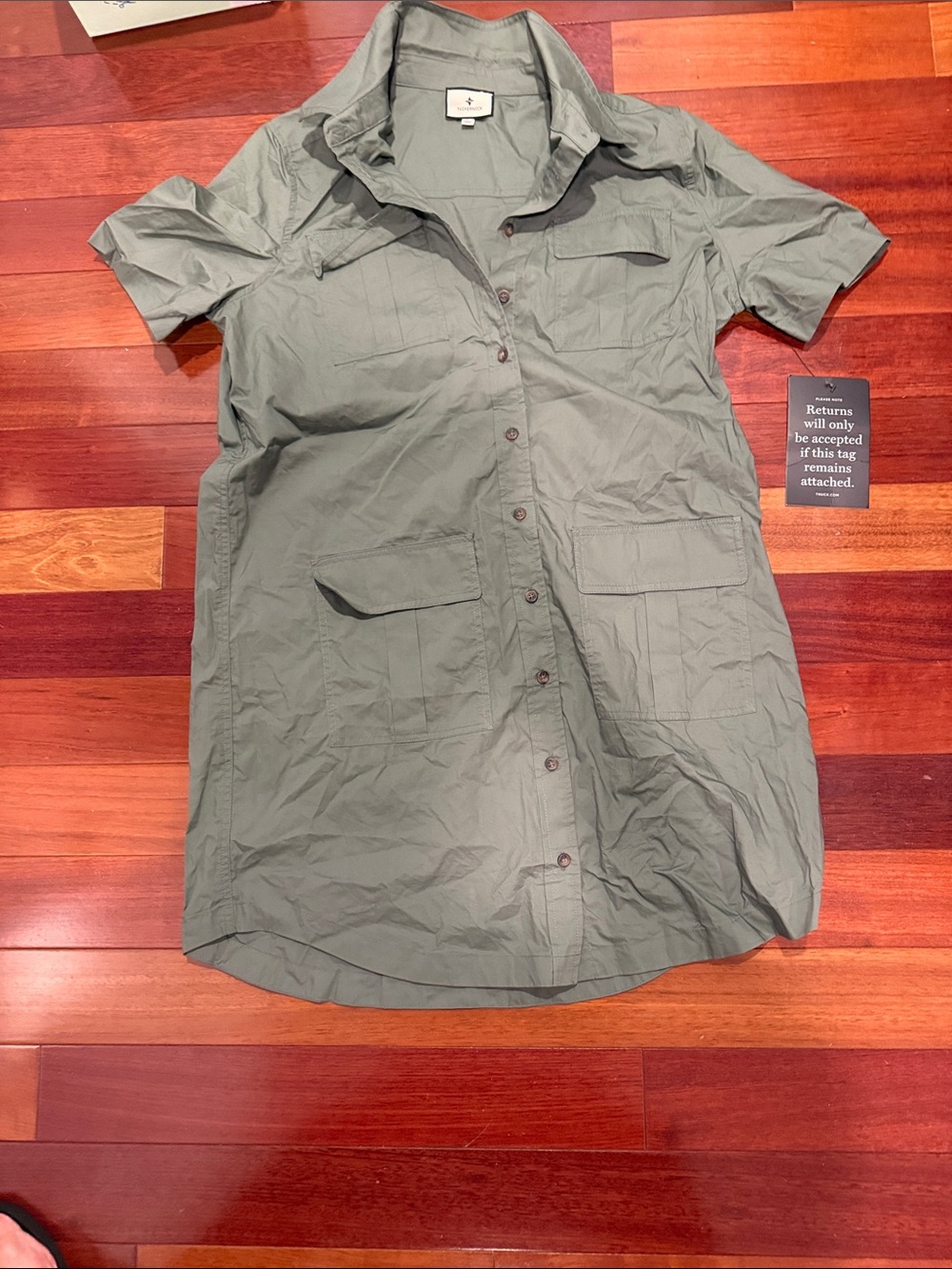 Tuckernuck women’s Light Green Shirt Dress